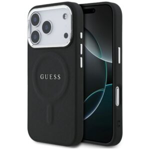 Citas preces Guess  Guess Classic Logo MagSafe Case for iPhone 17 Pro - Black 