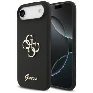 Citas preces Guess  Guess Silicone Big 4G Script case for iPhone Air - black 