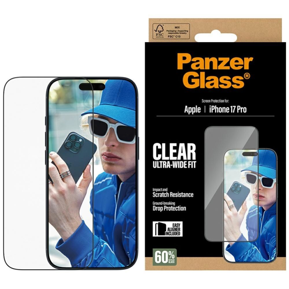 Muud kaubad Panzer Glass PanzerGlass Ultra-Wide Fit EasyAligner Tempered Glass for iPhone 17 Pro