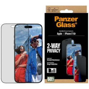 Kitos prekės Panzer Glass  PanzerGlass Ultra-Wide Fit EasyAligner Privacy Glass for iPhone Air 