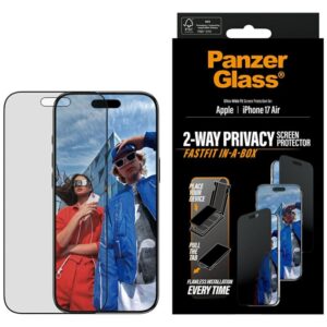 Kitos prekės Panzer Glass  PanzerGlass Ultra-Wide Fit Fastfit Privacy Glass for iPhone Air 