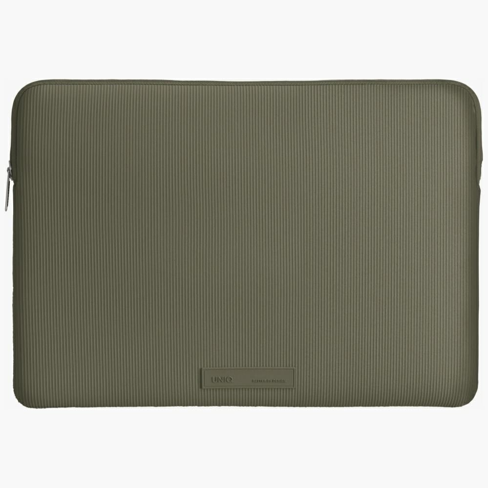 Citas preces UNIQ Uniq Cyprus Ridge Edition Laptop Sleeve bag for a 14" water-resistant neoprene laptop - green