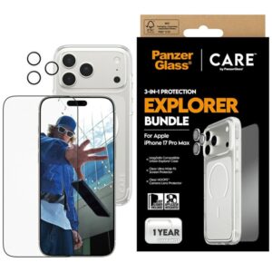 Kitos prekės Panzer Glass  CARE by PanzerGlass Flagship Explorer 3-in-1 Case + Glass + Lens for iPhone 17 Pro Max 