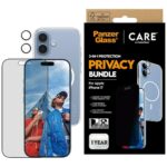 Kitos prekės Panzer Glass  CARE by PanzerGlass Flagship Privacy 3-in-1 Case + Privacy Glass + Lens for iPhone 17 