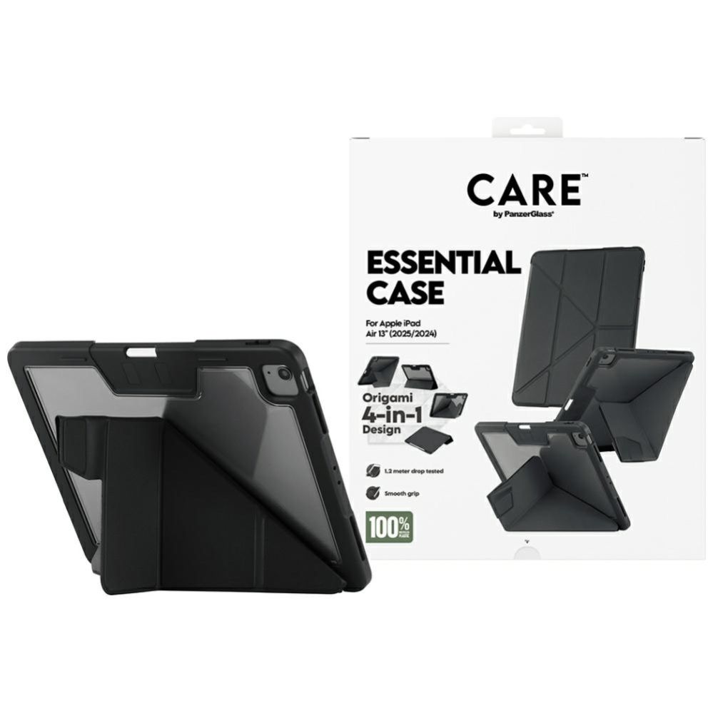 Kitos prekės Panzer Glass Care by PanzerGlass Y fold case for iPad Air 13" 2024 / 2025 - black