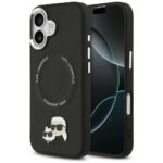 Citas preces Karl Lagerfeld  Karl Lagerfeld Karl & Choupette Pins MagSafe Case for iPhone 17 - Black 