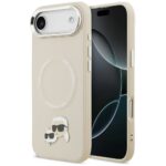 Citas preces Karl Lagerfeld  Karl Lagerfeld Karl & Choupette Pins MagSafe Case for iPhone Air - Beige 