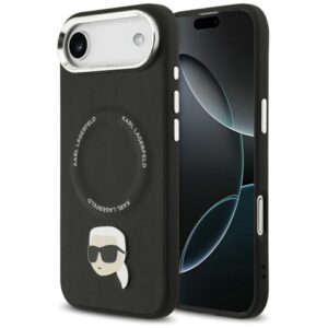 Kitos prekės Karl Lagerfeld  Karl Lagerfeld Karl Pin MagSafe Case for iPhone Air - Black 