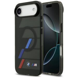 Citas preces BMW  BMW M IML Metal Buttons Tricolor Lines MagSafe Case for iPhone Air - Black 