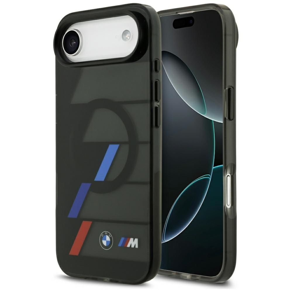 Citas preces BMW BMW M IML Metal Buttons Tricolor Lines MagSafe Case for iPhone Air - Black