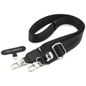 Citas preces Karl Lagerfeld  Karl Lagerfeld Universal Strap Tether Patch Karl Metal Logo Phone Lanyard - Black 