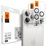 Other goods Spigen  Spigen Optik Pro GLAS.TR ”EZ FIT” Camera Cover 2-pack for iPhone 16 Pro / Max / 17 Pro / Max - Silver 