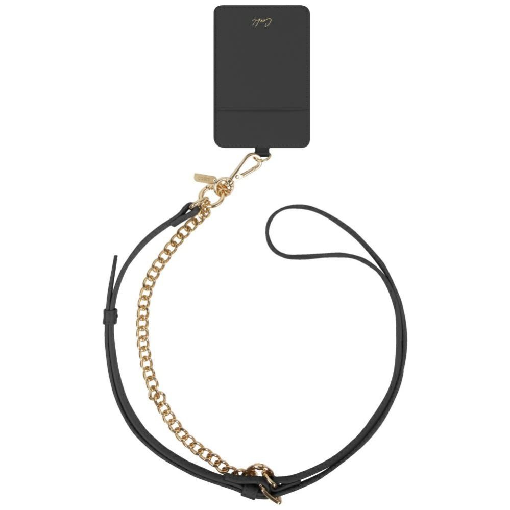 Citas preces UNIQ Uniq Coehl Caryne 3-in-1 Phone Lanyard with Card Wallet - Black