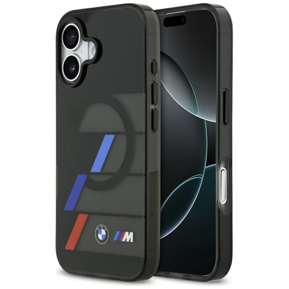 Muud kaubad BMW BMW M IML Metal Buttons Tricolor Lines MagSafe Case for iPhone 17 - Black