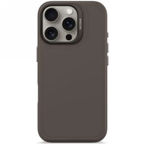 Other goods Decoded  Decoded AntiMicrobial Silicone Stacks Backcover with MagSafe for iPhone 16 Pro - Dark Brown 