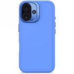 Citas preces Decoded  Decoded AntiMicrobial Silicone Stacks Backcover Case with MagSafe for iPhone 16 - Blue 
