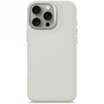 Citas preces Decoded  Decoded AntiMicrobial Silicone Stacks Backcover Case with MagSafe for iPhone 16 Pro Max - Gray 