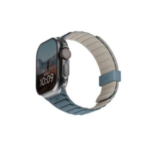 Kitos prekės UAG  UAG Pathfinder Silicone Double-Sided Magnetic Strap for Apple Watch 42 / 44 / 45 / 46 / 49mm - Gray-Blue 