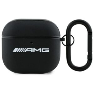 Другие товары Mercedes-Benz  AMG Leather White Logo Case for AirPods 4 - Black / White 