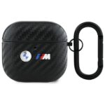 Muud kaubad BMW  BMW Carbon Double Metal Logo Case for AirPods 4 - Black 