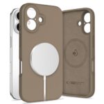 Citas preces Tech-Protect  Tech-Protect Liquid Silicone MagSafe iPhone 16 Case - Brown 