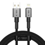 Citas preces Tech-Protect  Tech-Protect UltraBoost DNA USB-A / Lightning cable 15W/2.4A 200 cm - gray 