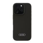 Kitos prekės Audi  Audi Silicone Case iPhone 16 Pro 6.3" black/black hardcase AU-LSRIP16P-Q3/D1-BK 