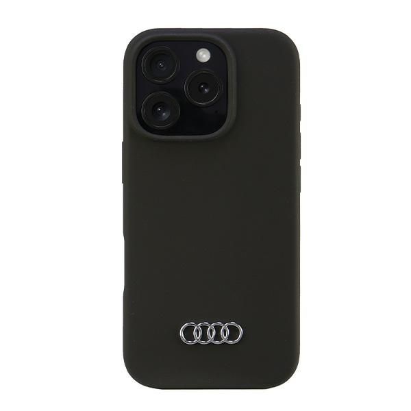 Citas preces Audi Audi Silicone Case iPhone 16 Pro 6.3" black/black hardcase AU-LSRIP16P-Q3/D1-BK