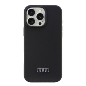 Другие товары Audi  Audi Silicone Case iPhone 16 Pro Max 6.9" black/black hardcase AU-LSRIP16PM-Q3/D1-BK 