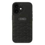 Kitos prekės Audi  Audi Synthetic Leather iPhone 16 6.1" black/black hardcase AU-TPUPCIP16-GT/D2-BK 