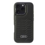 Kitos prekės Audi  Audi Synthetic Leather MagSafe iPhone 16 Pro 6.3" black/black hardcase AU-TPUPCMIP16P-GT/D3-BK 