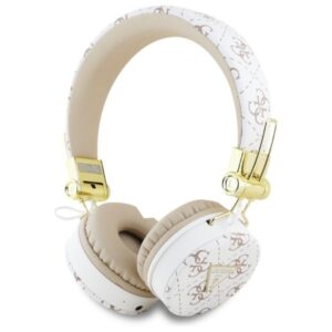 Citas preces Guess  Guess Bluetooth ENC GUBH70E4PTMH on-ear headphones white 4G Triangle Round Shape 