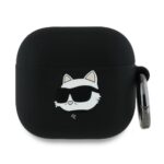 Citas preces Karl Lagerfeld  Karl Lagerfeld Silicone Choupette Head 3D Case for AirPods 4 - Black 