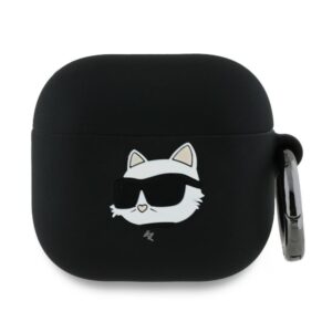Citas preces Karl Lagerfeld  Karl Lagerfeld Silicone Choupette Head 3D Case for AirPods 4 - Black 