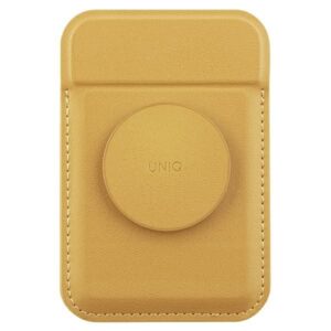 Kitos prekės UNIQ  Uniq Flixa Magnetic Card Wallet with Stand Yellow/Canary Yellow MagSafe 