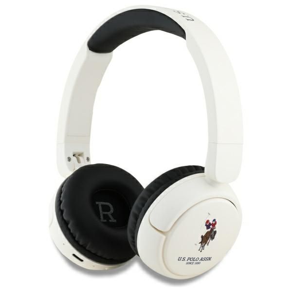 Citas preces U.S. Polo PU US Polo Bluetooth Headphones USHPV6PUNH White DH Color Logo