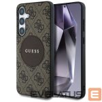 Muud kaubad Guess  Guess 4G Round Patch Classic Logo MagSafe Case for Samsung Galaxy S25 Brown 