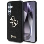 Citas preces Guess  Guess Fixed Glitter Big 4G Metal Logo case for Samsung Galaxy S25 black 