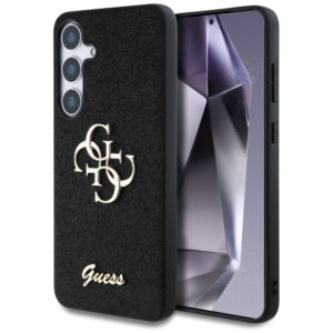 Citas preces Guess  Guess Fixed Glitter Big 4G Metal Logo case for Samsung Galaxy S25 black 