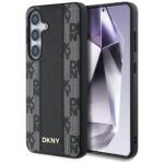 Другие товары DKNY  DKNY Leather Checkered Pattern MagSafe Case for Samsung Galaxy S25 Black 