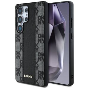 Другие товары DKNY  DKNY Leather Checkered Pattern MagSafe Case for Samsung Galaxy S25 Ultra Black 