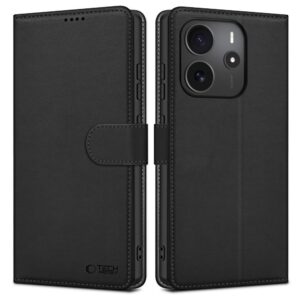 Kitos prekės Tech-Protect  Tech-Protect Wallet Case for Xiaomi Redmi Note 14 4G / LTE - Matte Black 