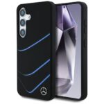 Другие товары Mercedes-Benz  Mercedes Silicone Contrasted Curves MagSafe Case for Samsung Galaxy S25 - Black 