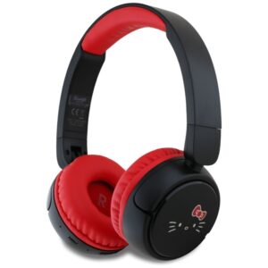 Citas preces Hello Kitty  Hello Kitty Face Logo Bluetooth On-Ear Headphones - Red 