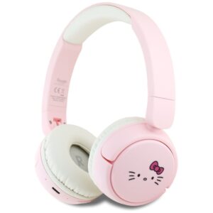 Citas preces Hello Kitty  Hello Kitty Face Logo Bluetooth On-Ear Headphones - Pink 