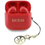 Citas preces Guess  Guess Glossy Effect Printed Classic Logo & Charm TWS headphones - red 