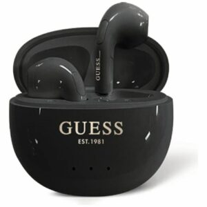 Citas preces Guess  Guess Glossy Effect Egg Shape Printed Classic Logo TWS headphones - black 