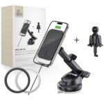 Muud kaubad Tech-Protect  Tech-Protect MM15W-V9 Car Holder with MagSafe for Dashboard and Air Vent 15W - Black 