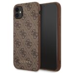 Muud kaubad Guess  Guess 4G Metal Gold Logo Case for iPhone 11 / Xr 6.1" - Brown 