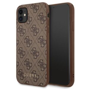Muud kaubad Guess  Guess 4G Metal Gold Logo Case for iPhone 11 / Xr 6.1" - Brown 